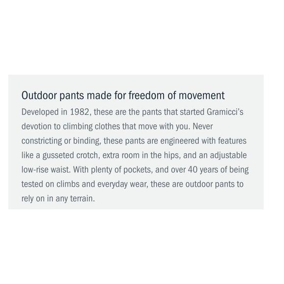 Gramicci Hiking Outdoor Original Freedom Pants Pull On Lightweight Womens XL - Picture 9 of 11
